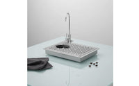 Automatic Rinsing Bar Counter Glass Rinser with Faucet Commercial Grade Bar Sink Glass Washer No Power Required for Bartenders, Restaurant