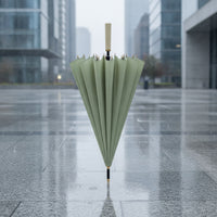 Windproof Umbrella with 24 Ribs Manual Open Long-Handled Umbrella Quick-Dry Long-Lasting for Business Professionals, Daily Commuting