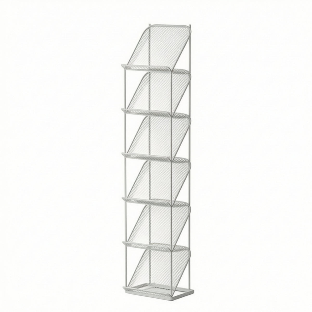Periodical Rack Freestanding Periodical Display Rack Metal for Bookstore