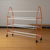 Athletic Sphere Storage Trolley with Wheels Athletic Sphere Storage Rack Sturdy