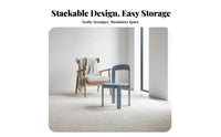 French design Stackable Woven Chair Light Luxury Aesthetic Bistro Seat archedd supportrest Seating Furniture Commercial Grade for Restaurant Owners, Interior Designers, Event Planners, Dining Room, Cafe, Kitchen, Sunroom
