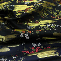 Japanese Kimono Obi Silk Brocade Fabric for Doll Clothes & Stage Decor