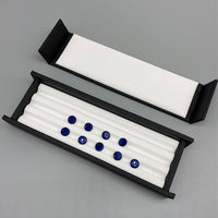 Gemstone Display Tray with Magnetic Lid for Jewelry Storage and Organization