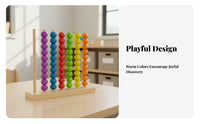 Educational Color Sorting Bead Toy Early Learning Color Matching Toy Develops Fine Movement Skills for Children, Kindergarten, Preschool