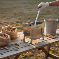 Manual Peanut Sheller Easy to Use Hand Crank Peanut Sheller Portable Hand Operated Shelling Machine for Home, Farm, Workshop