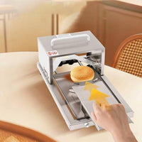 Stainless Steel Manual Bread Cutter Even Slicing Hamburger Bun Cutter Easy Operation for Bakeries, Restaurants