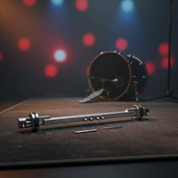 Double Pedal Connector Metal Construction Bass Drum Linkage Rod Adjustable Length Drum Pedal Drive Shaft for Drummers