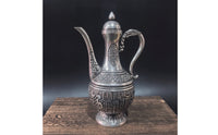 Antique Style Beverage Pot Decorative Pot with Domed Lid Ornate Vessel for Decorators, Living Room, Shelf Display
