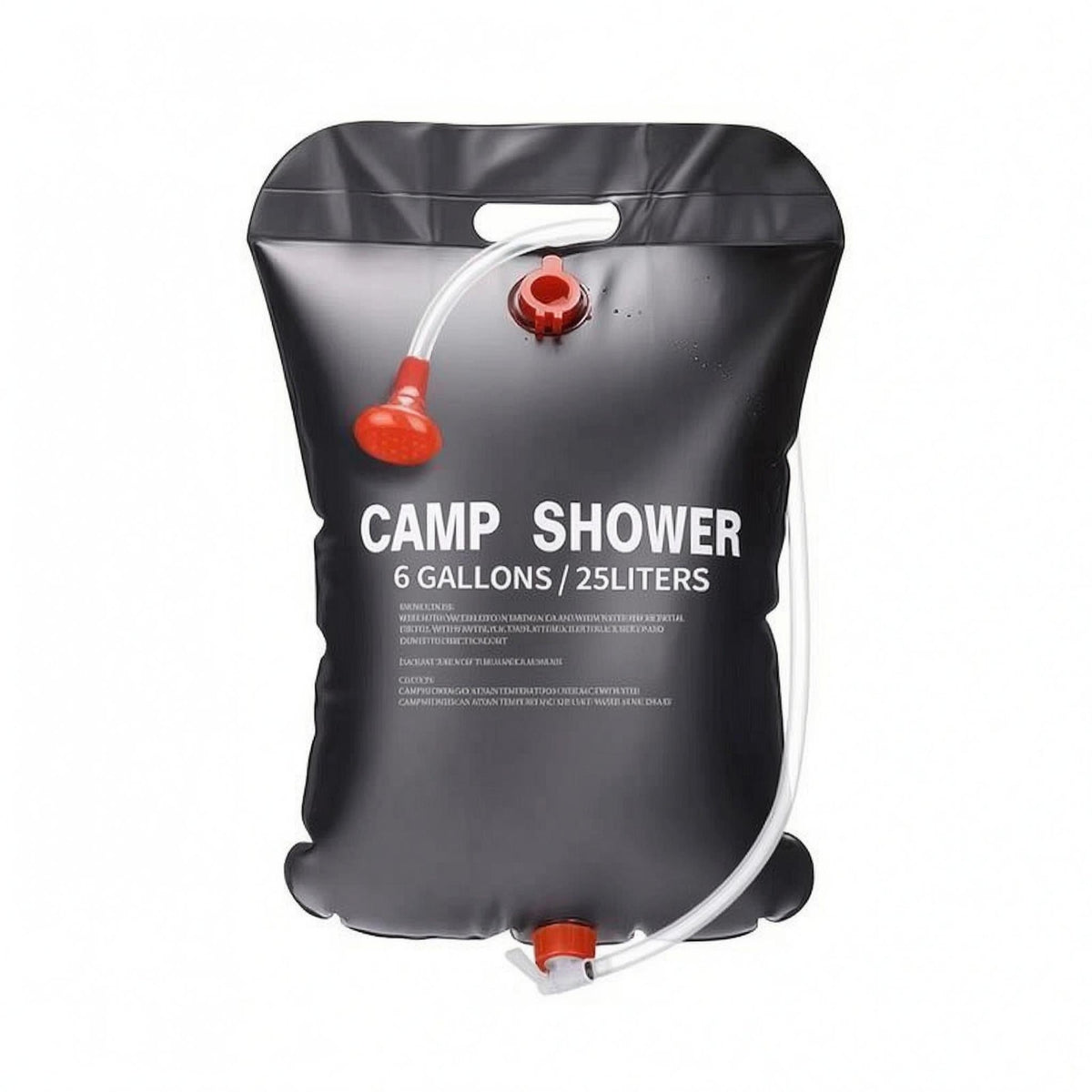 PVC Solar Camping Shower Bag Black Solar Shower Bag Clear Hose Carry Handle
