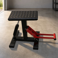 Hydraulic Motorcycle Repair Stand Rectangular Base Motorcycle Lift Stand Metal Shop Equipment
