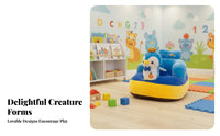 Anti-Fall creatureShaped Sit-myself-up spine and Head Support Plush creature Floor Seat Ergonomic Design Toddler Sofa Non-Slip Base for Toddlers, New Mothers, Nursery, Playroom, play period, Living Room