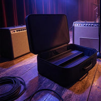 Zippered Guitar Pedal Board Case Top Handle Pedal Board Carrying Case Padded Pedalboard Carry Bag Lined Interior