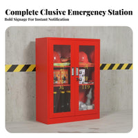 Mini Fire Station Cabinet Steel for Workers, Construction Site, Outdoor, Office