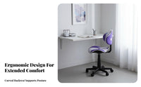 Height Adjustable Armless rolling Chair space-saving Design Armless Rolling Chair Tilt Function rotate Seat for Students, Home Workers, Teens, Dorm Room, Small Spaces, Bedroom, Study Area