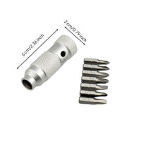 bits Driver Fast-Release Screwdriver with Bits Non-Slip bits Holder for Hobbyists