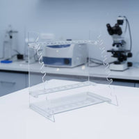 Pipette Rack Transparent Acrylic Pipette Stand Open-Frame Holder for Technicians, Students, Scientific Facility, Classroom