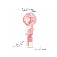 Handheld Misting Fan Small Portable Misting Fan Cooling for Commuters
