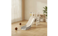 Young Child Slide and Climber Playset Child-Friendly Playset with Basketball Hoop Freestanding Slide with Basketball Hoop for Kids, Playroom