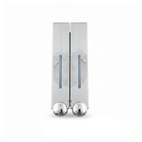 Clear Level Panels Two-Chamber Soap Dispenser No-Drill Wall-Mounted Soap Dispenser Press Buttons Home Storage Slim