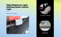 LED Side Marker Light 24V Waterproof Universal Vehicle