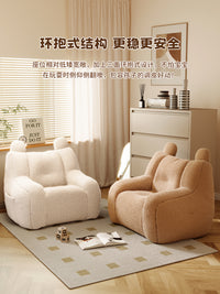 儿童沙发阅读书角宝宝专用懒人沙发凳幼儿园小孩婴儿可爱小沙发椅 【加倍填充】儿童款-柠檬黄/透气棉麻【环保无味 久坐不塌】