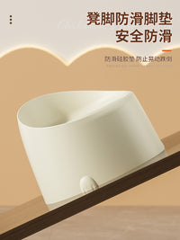 儿童小板凳宝宝家用凳子塑料矮凳客厅靠背椅子换鞋凳可叠放沙发凳 【卡其色】PP材质⭐承重300斤