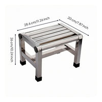 Stainless Metal Stool Anti-Slip Foot Feet Seating Furniture Crossbar Support