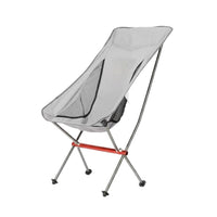 Lightweight Moon Chair Compact Ultra Light Aluminum Folding Chair Breathable for Sketching