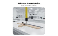 Even-Spreading Cement Applicator Even Wooden Handle Notched Epoxy Rake Notched Epoxy Squeegee Long-Lasting for DIY Hobbyists
