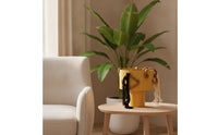 Decorative Flower Vase Pedestal Vase Gift Rope Trim