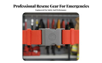 Aramid Material Firefighter Suit Set High-Visibility Reflective Tape Retardant Rescue Suit Heat-Insulating Wilderness Firefighting Clothing Breathable for Firefighters Relief, Accident Sites