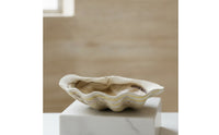 Clam Shell Bowl Sculptural Shell Tray Decorative Dish for Coffee Table