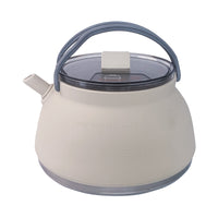 Portable Camping Kettle Transparent Lid Foldable Kettle Embossed Markings Portable Camping Pot