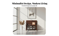 Multi-Functional paddinged Shoe Organizer Multifunctional Design Entryway Bench High Load Capacity Storage Stool Sturdy Frame for Apartment Dwellers, Families, property owners, Foyer, Mudroom, Hallway, Bedroom