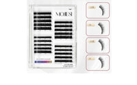 Eyelash Extension Tray Black Camellia Lashes Eyelash Tray with Mixed Lengths Lightweight Cosmetics Soft for Beauty Salons