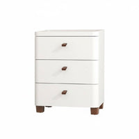 Space-Saving Slim Bedside Table with Drawer Modern Minimalist aesthetic Narrow Drawer Cabinet Multi-Purpose Nightstand Rounded Corners for Apartment Dwellers, Students, Homeowners, Bedroom, Next to Bed, Small Spaces, Dorm Room