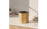 Octagonal Storage Box Decorative Wooden Box with Lid Artisanal for Living Room