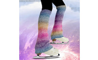 Figure Skating Leg Warmers Warm Knit Skating Leggings Thick Training Wear for Competition