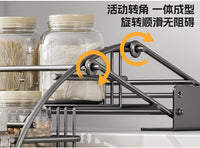 吊柜升降拉篮厨房橱柜下拉式调味拉篮顶柜上下伸缩收纳适老置物架