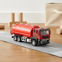 Realistic Design Toy Dump Truck Movable Parts Friction Powered Truck Battery-without Long-Lasting Material for Boys, Toddlers, Kids 3+