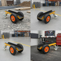 Heavy-Duty Slab Dolly Swivel Panel Mover Industrial Four-Wheel Cart with Rubber Tires Long-Lasting for Contractors