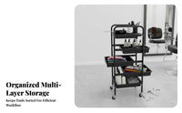 Hairdressing Tool Cart Long-Lasting 5-Drawer Rolling Salon Cart Cosmetic Spa Storage Trolley Large Capacity Cosmetic Spa Tool