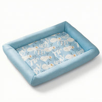 Breathable Bolstered Pet Mat Padded Self Cooling Mat Quilted Cat Cooling Bed Soft for Pets, Dogs, Cats, Summer, Floor, Crates