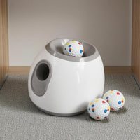 Pet Ball Launcher Side Opening Domed Ball Launcher Animal Plaything Three Balls Indoor and Outdoor Use