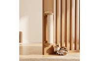 Cat Scratching Column with Cage Mount Space-Saving Cat Scratching Column with Mountings Mounted Scratcher with Sisal Rope for Indoor Cats