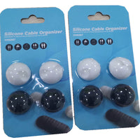 Soft Silicone Cable Organizer Clips for Desk and Earphones