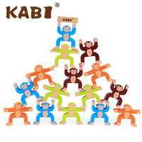 Montessori Wooden Animal Stacking Balance Blocks for Kids Early Education