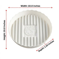 Plant Saucers and Round Drip Tray for Potted Plant, Heavy Duty Plant Trays, Deepened Simple Style Plant Pot Saucer for Outdoor Plants, 1 Pack