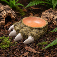 Reptile Feeding Bowl Multi-Use Reptile Food Dish Decorative Look Claw Foot Pet Bowl for Terrarium