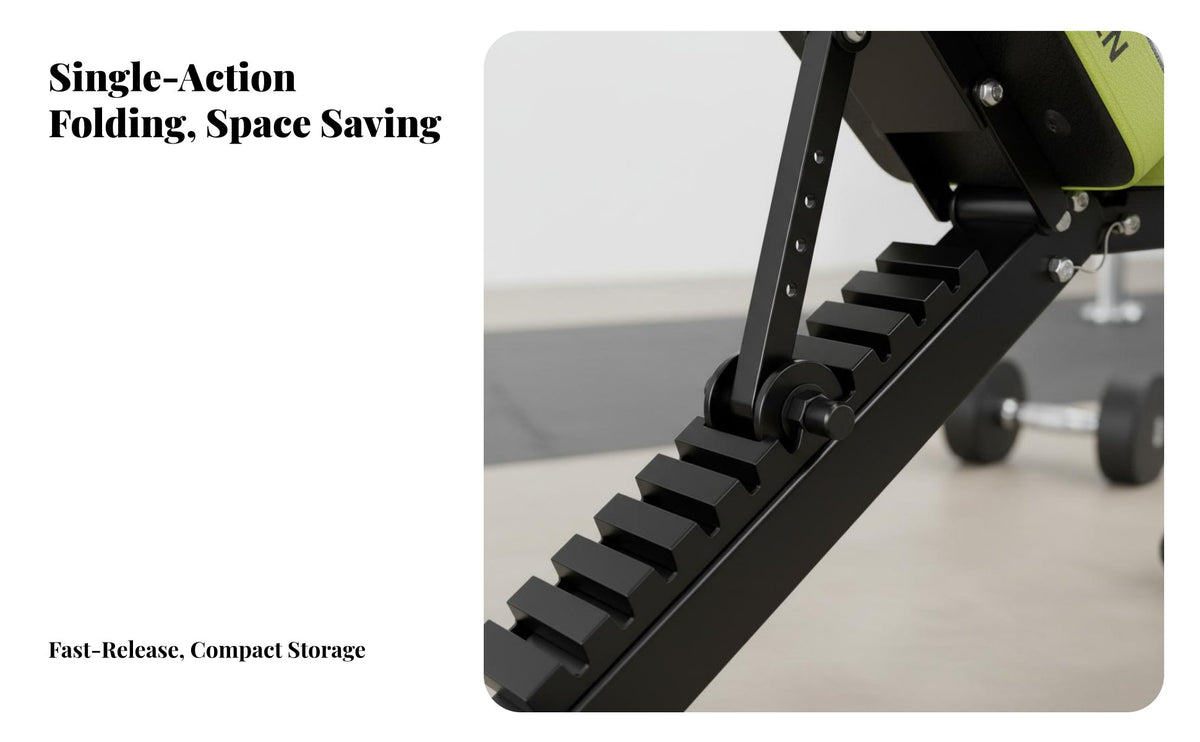 Foldable Workout Bench Preacher Curl Pad Foldable Exercise Bench Compact Multi-Versatile Fitness Chair for Men, Bodybuilders, Home Gym